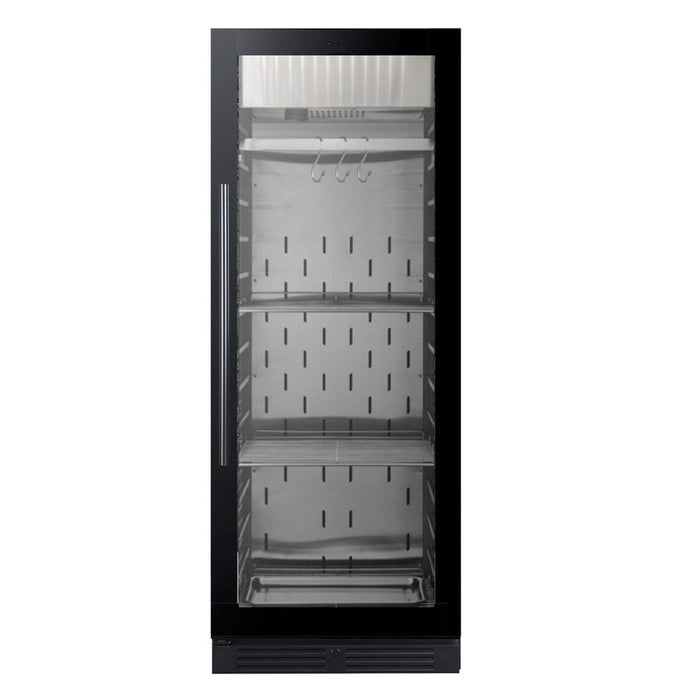 KingsBottle KBU180SA-FG RHH Glass Door Home and Commercial Upright Steak Ager Refrigerator