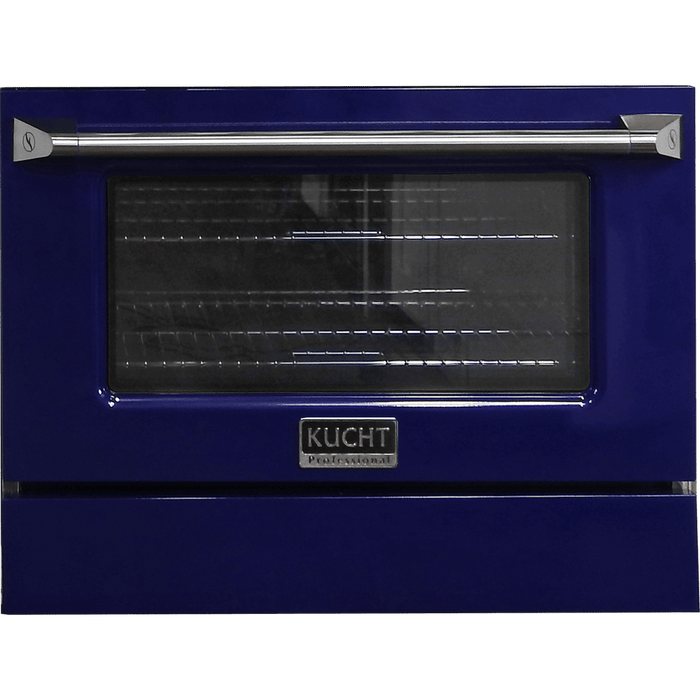 Kucht 36-Inch Pro-Style Dual Fuel Range in Stainless Steel with Blue Oven Door (KDF362-B)
