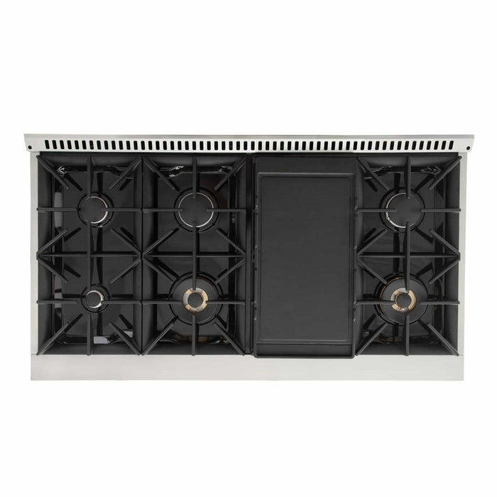 Kucht 48-Inch Pro-Style Dual Fuel Range in Stainless Steel (KDF482-S)