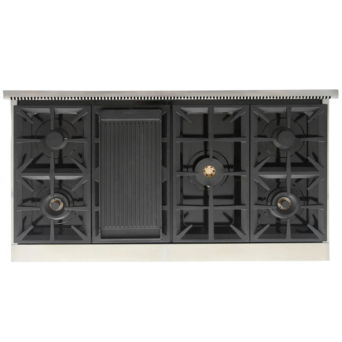 Kucht Professional 48-Inch 6.7 cu. ft. Gas Range in Cement Gray with True Simmer Burners (KFX4800X-GY)