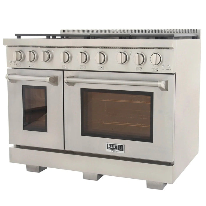 Kucht Professional 48-Inch 6.7 cu. ft. Propane Gas Range in Stainless Steel with True Simmer Burners (KFX4800X/LP-S)