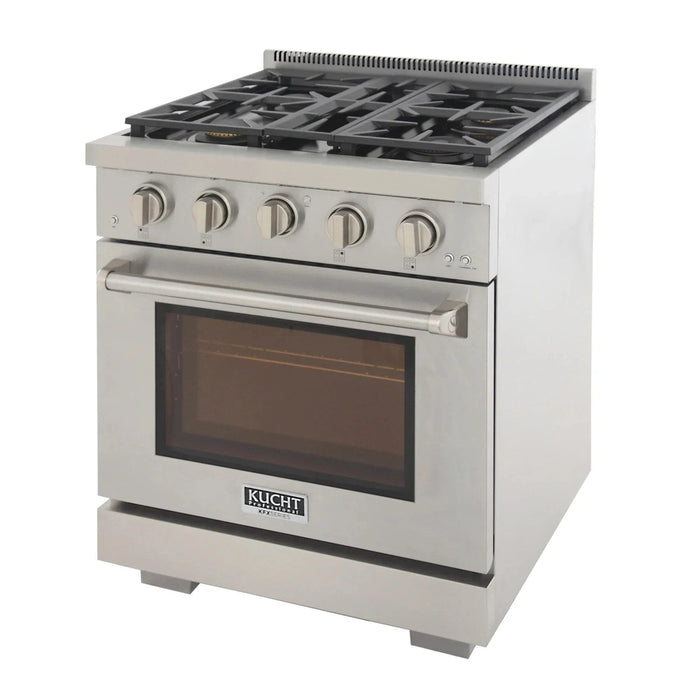 Kucht Professional 30-Inch 4.2 cu. ft. Propane Gas Range in Stainless Steel with True Simmer Burners (KFX3000X/LP-S)