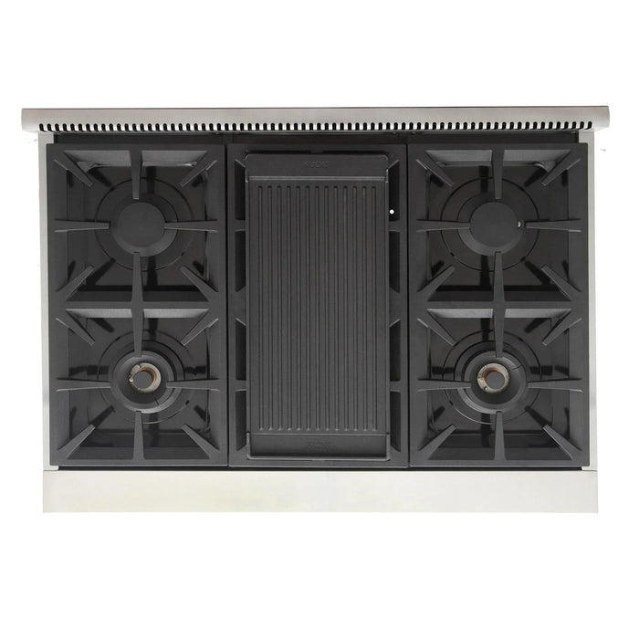 Kucht Professional 36-Inch 5.2 cu. ft. Propane Gas Range in Olive Green with Silver Accents (KFX360/LP-G)