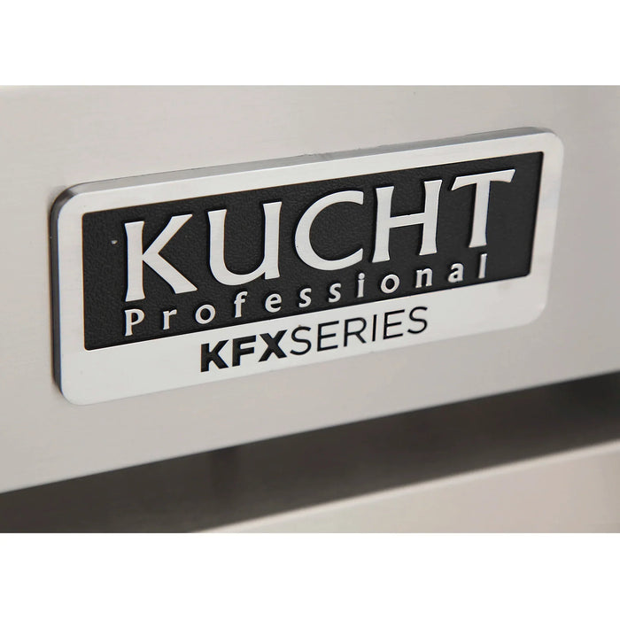 Kucht Professional 36-Inch 5.2 cu. ft. Propane Gas Range in Gray with Silver Accents (KFX360/LP-GY)