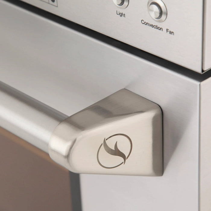 Kucht Professional 36-Inch 5.2 cu. ft. Gas Range in Black with Silver Accents (KFX360-BK)