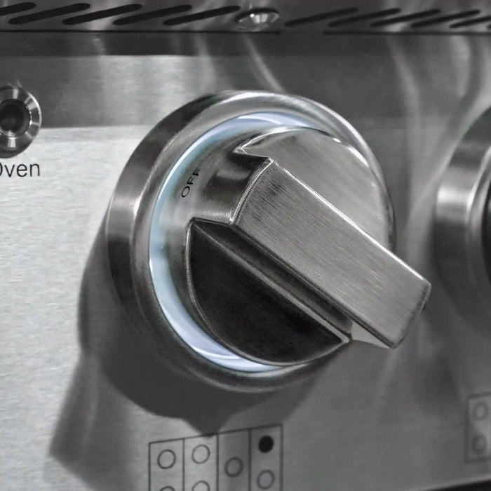 Kucht Professional 48-Inch 6.7 cu. ft. Propane Gas Range in Cement Gray with True Simmer Burners (KFX4800X/LP-GY)