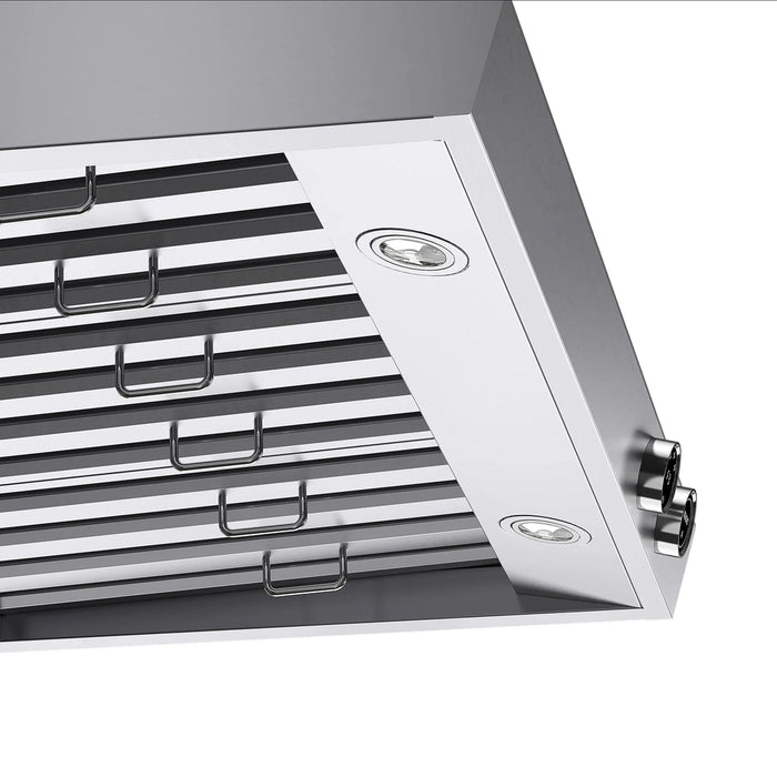 Kucht 4-Piece Appliance Package - 36-Inch Dual Fuel Range in Natural Gas, 36-Inch Refrigerator, Dishwasher & Under Cabinet Range Hood in Stainless Steel