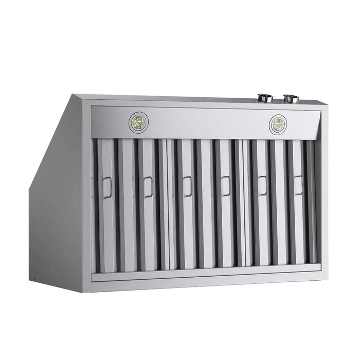 Kucht 4-Piece Appliance Package - 36-Inch Dual Fuel Range in Natural Gas, 36-Inch Refrigerator, Dishwasher & Under Cabinet Range Hood in Stainless Steel