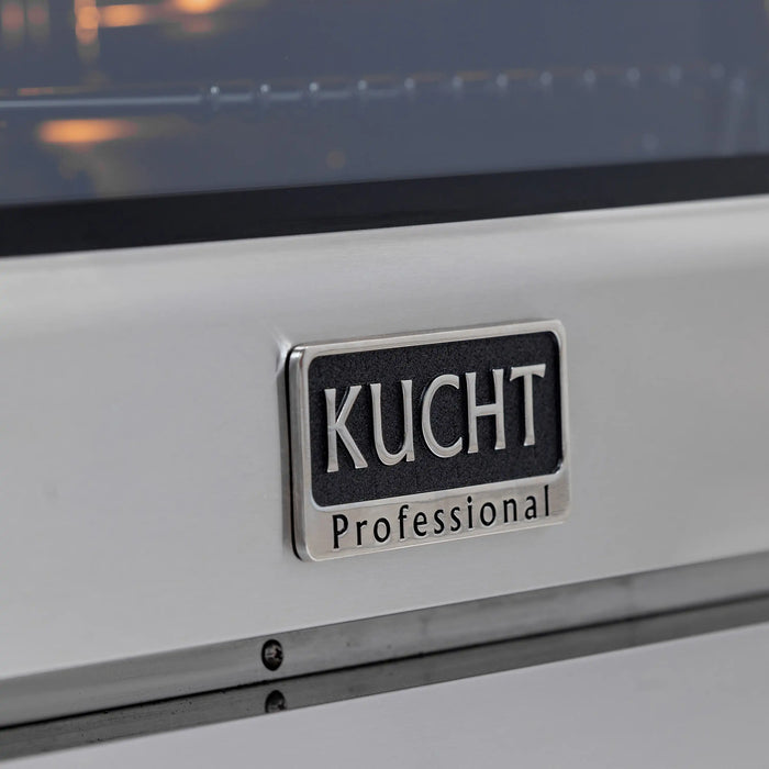 Kucht Horus 36-Inch Dual Fuel Range in Propane Gas with  5.2 cu. ft. Electric Oven & 6 Gas Burners in Stainless Steel with Digital Thermostat (KXP36-SS/LP)