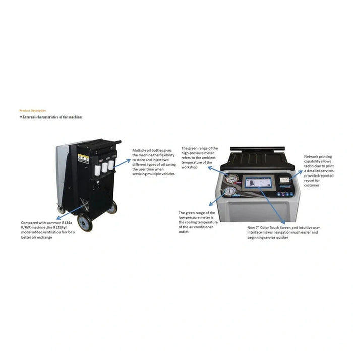 Katool Fully Automatic Recovery, Recycle & Recharge DUAL AC2100 Machine | R-1234YF