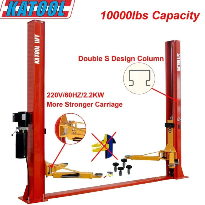 Katool Two Post Vehicle Lift 10,000lbs | KT-H100