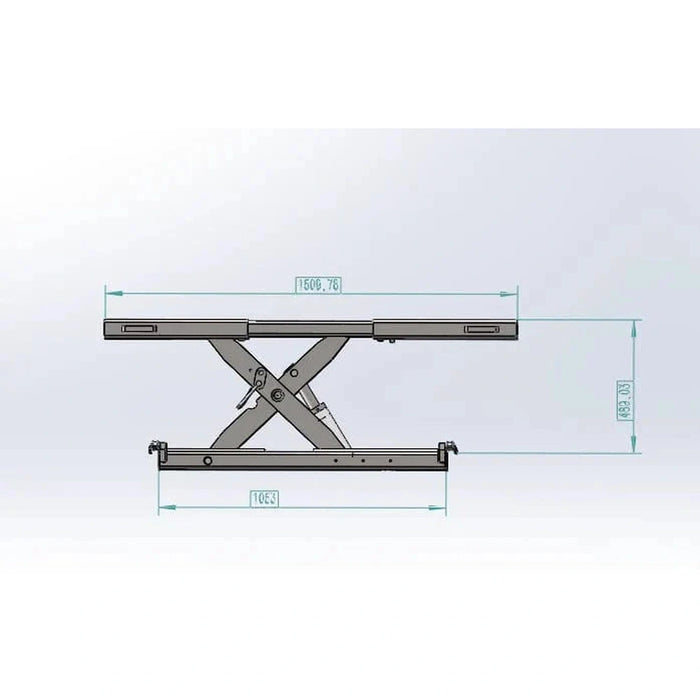 Katool KT-RJ50 Rolling Jack 5000 lbs Lifting Capacity (Fits T-4H110, KT-4H950, and KT-4H850)