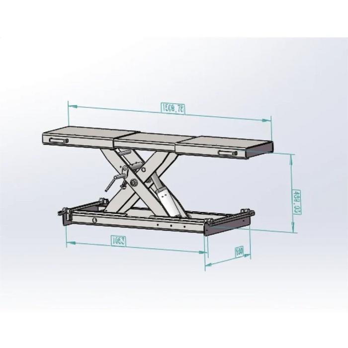 Katool KT-RJ50 Rolling Jack 5000 lbs Lifting Capacity (Fits T-4H110, KT-4H950, and KT-4H850)