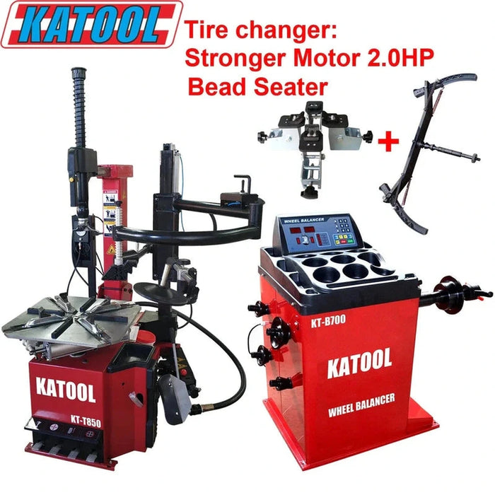 Katool Tire Changer & Wheel Balancer Combo | KT-T850 & KT-B700
