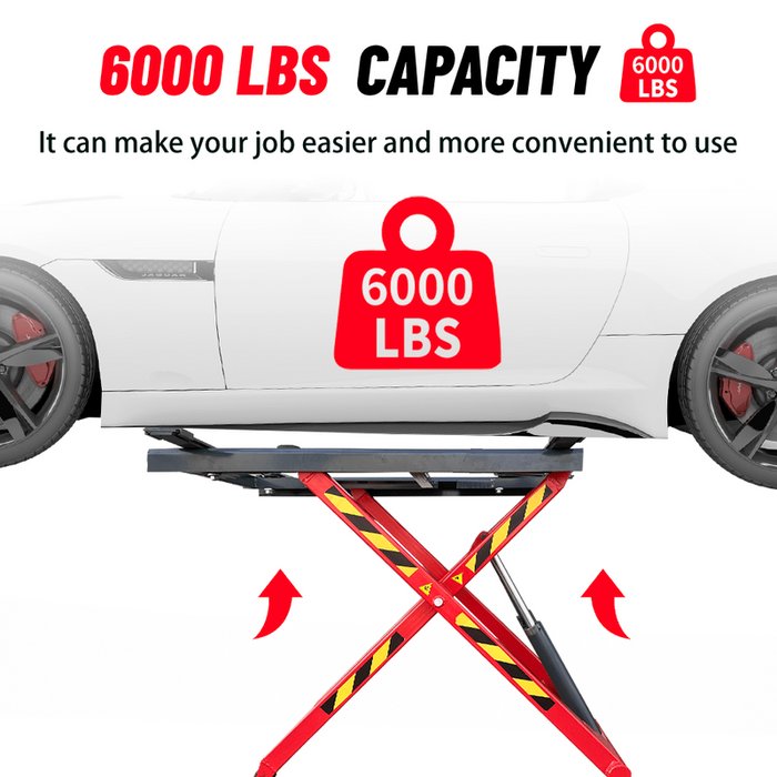Katool 6600 lbs Portable Mid Rise Scissor Lift | KT-X66
