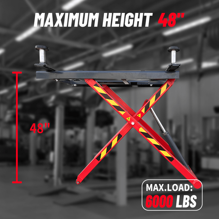 Katool 6600 lbs Portable Mid Rise Scissor Lift | KT-X66