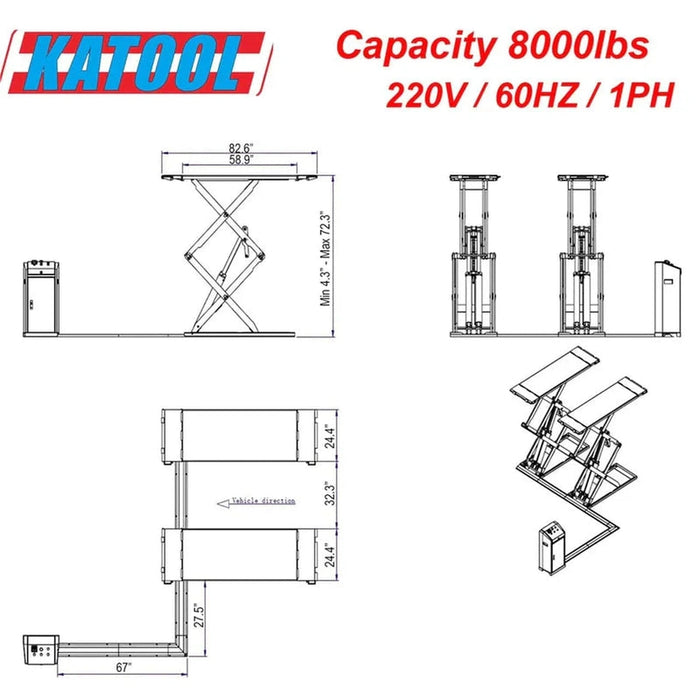 Katool Full Rise Scissor Lift | KT-X95