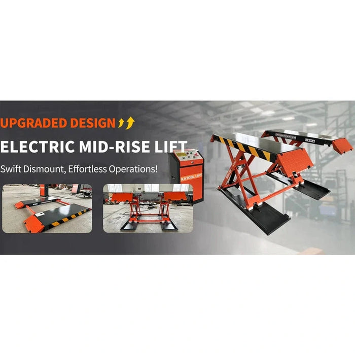 Katool 8000 lbs Electric Mid Rise Scissor Lift | X90E