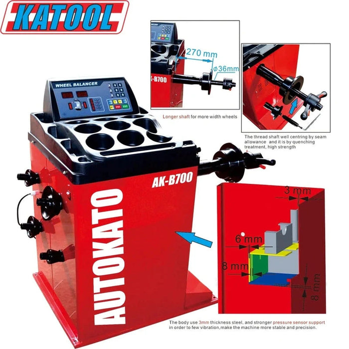 Katool Tire Changer & Wheel Balancer Combo | KT-T835 &  KT-B700