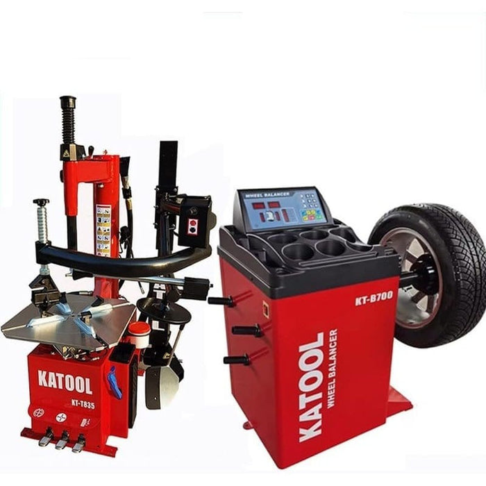 Katool Tire Changer & Wheel Balancer Combo | KT-T835 &  KT-B700