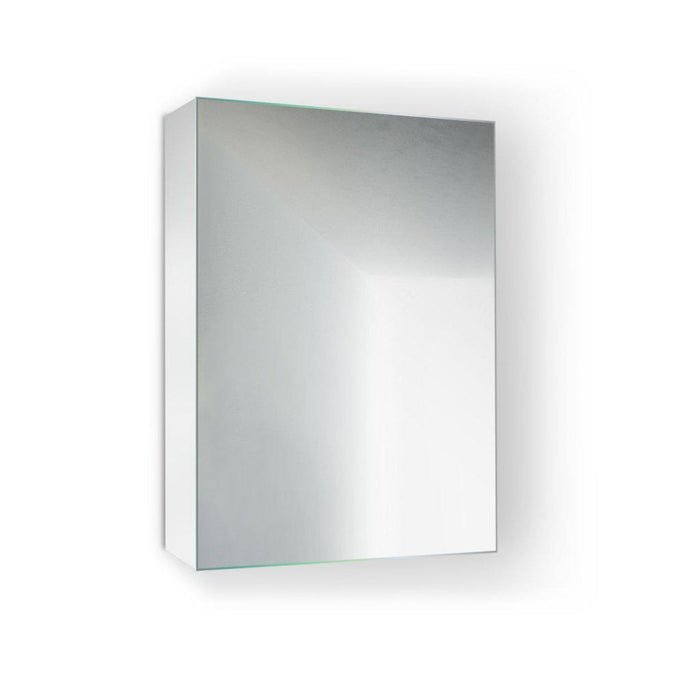 Krugg Reflections Plaza 20" x 30"  Single Left Opening Rectangular Recessed/Surface-Mount Medicine Cabinet Mirror With Three Adjustable Shelves