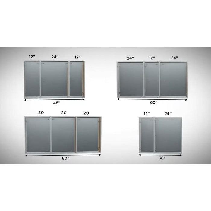 Krugg Reflections Plaza 24" x 30"  Single Left Opening Rectangular Recessed/Surface-Mount Medicine Cabinet Mirror With Three Adjustable Shelves