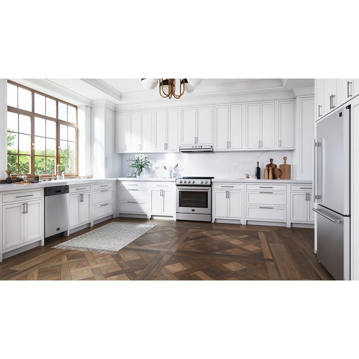 Forno Leonardo Espresso 30-Inch Slide-In Stainless Steel Induction Range, Convection Oven, 5 Cooking Zones