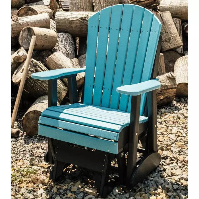 LuxCraft 2' Poly Adirondack Glider Chair