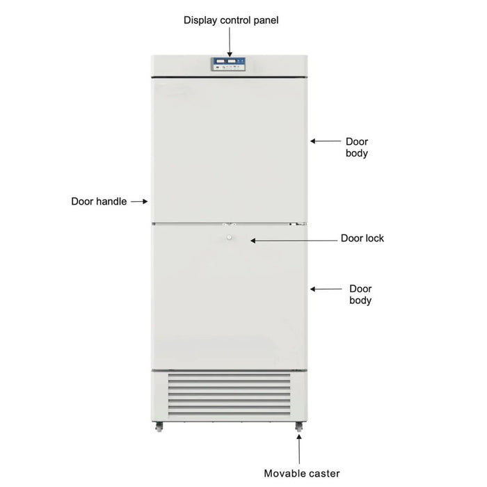 KingsBottle MLF450 32" Low Temperature 450L Two Chambers -10~-25°C Biomedical Freezer