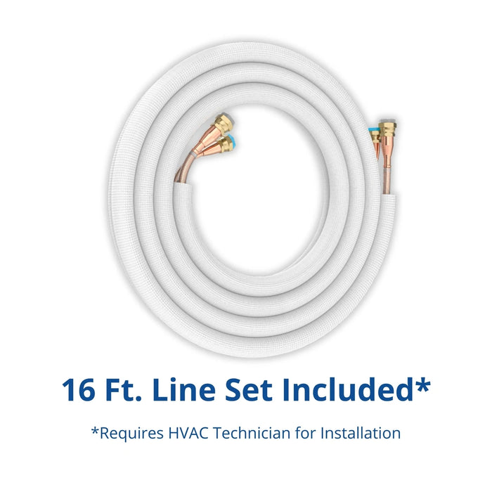 MRCOOL Advantage 5th Gen 12,000 BTU Single Zone Mini Split Complete System with 16 Ft. Line Set, 230V, Wall Mounted (A-12-HP-230D-O)