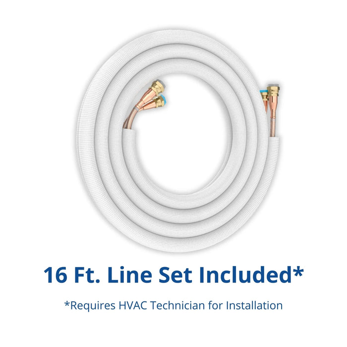 MRCOOL Advantage 5th Gen 18,000 BTU Single Zone Mini Split Complete System with 16 Ft. Line Set, 230V, Wall Mounted (A-18-HP-230D-O)