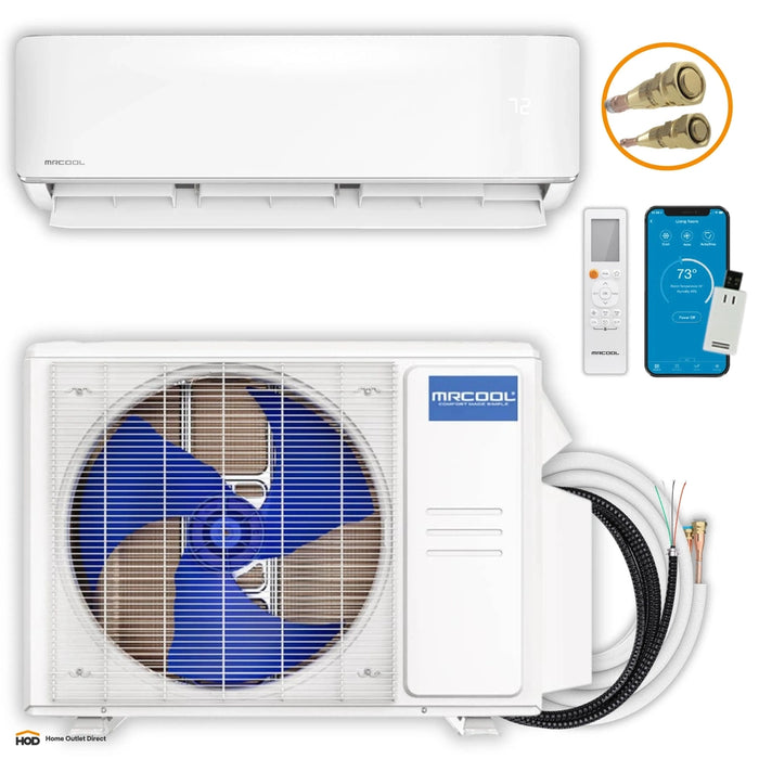 MRCOOL DIY® 5th Gen E Star 9,000 BTU Single Zone Mini Split Complete System with 25 Ft. Line Set, 115V (DIY-09-HP-WM-115D25-O)