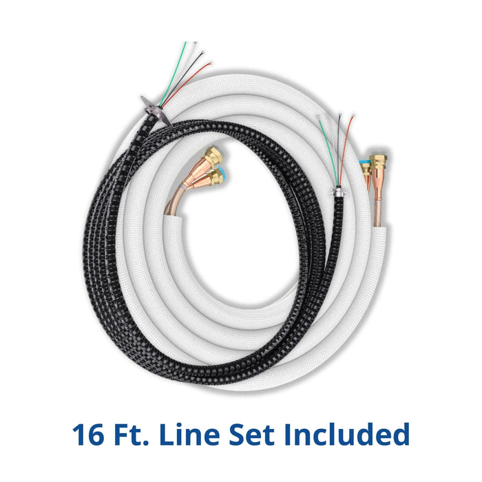 MRCOOL DIY® 5th Gen EasyPro 9,000 BTU Single Zone Mini Split Complete System 115V with 16 ft. DIY Quick Connect Line Set and DIYPRO Cable (EZPRO-09-HP-11516D-O)