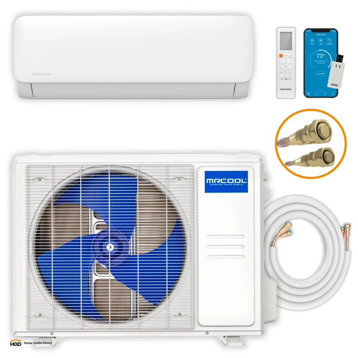MRCOOL DIY® 5th Gen EasyPro 9,000 BTU Single Zone Mini Split Complete System 115V with 16 ft. DIY Quick Connect Line Set and DIYPRO Cable (EZPRO-09-HP-11516D-O)