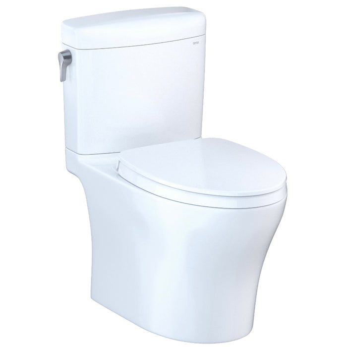 TOTO Aquia IV Cube Dual Flush Two-Piece Toilet, Washlet+, Universal Height