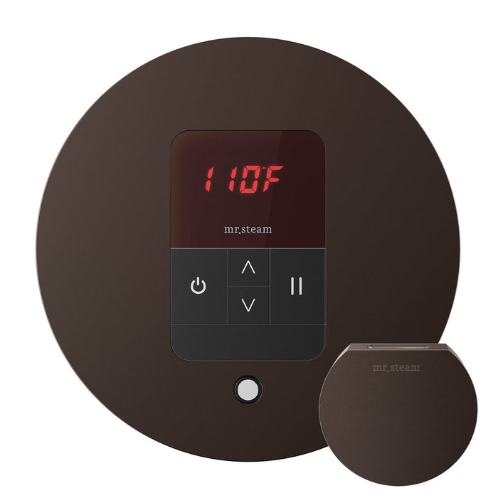 Mr. Steam iTempo Steam Shower Control and Aroma Designer SteamHead in Round Oil Rubbed Bronze