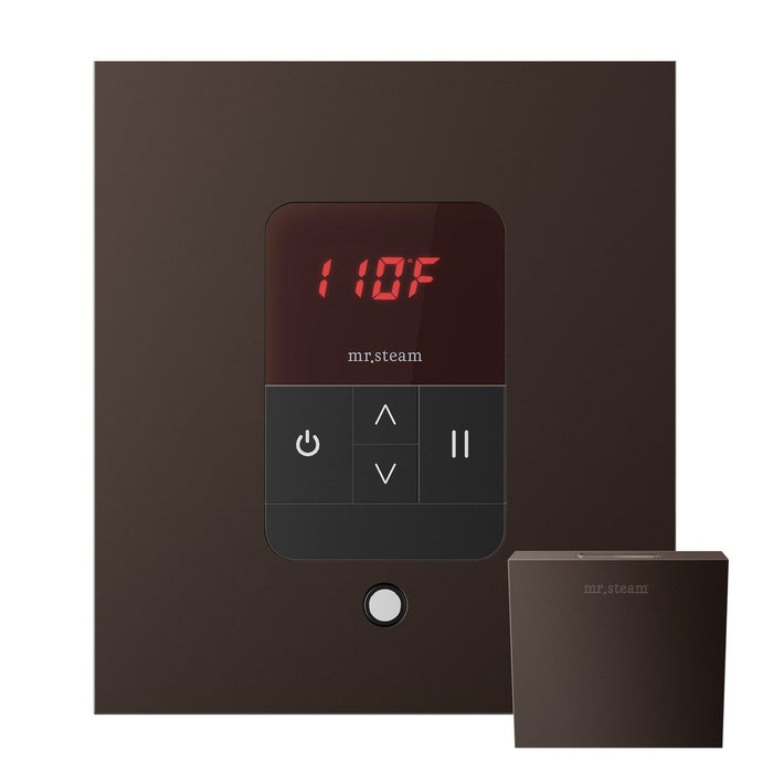 Mr. Steam iTempo Steam Shower Control and Aroma Designer SteamHead in Square Oil Rubbed Bronze