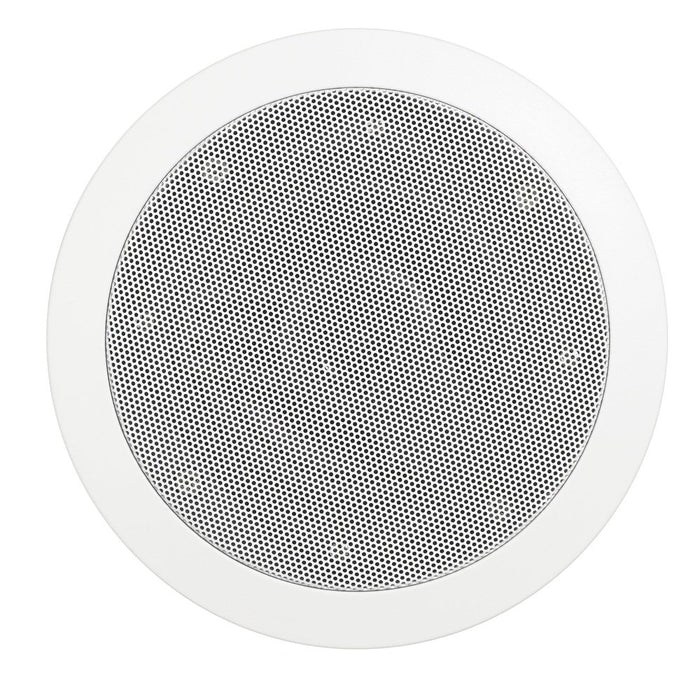 Mr. Steam 6.5 in. W. MusicTherapy Speaker in Round White