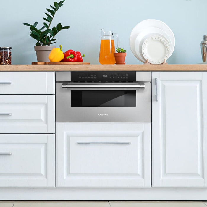 Cosmo 30" 1.2 cu. ft. Built-in Microwave Drawer in Stainless Steel , COS-MWD3012GSS