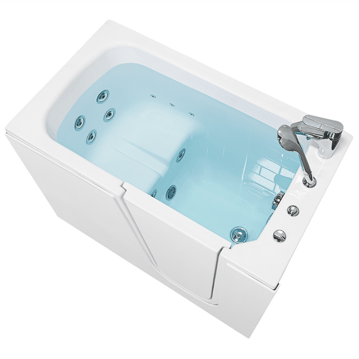 Ella's Bubbles's Bubbles Flow Acrylic Hydro Massage Walk in Tub 28"x48", Right Inward Swing Door, 2 Piece Fast Fill Faucet