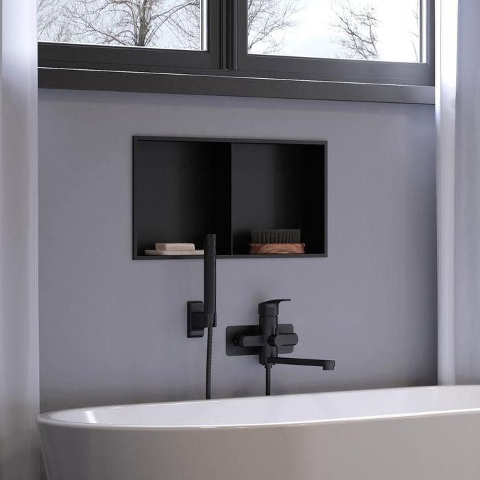 PULSE ShowerSpas Niche in Matte Black