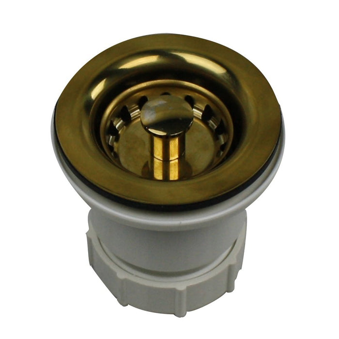 Nantucket Sinks 2.75 inch Junior Duo Bar Sink Drain In Polished Brass NS-403PB