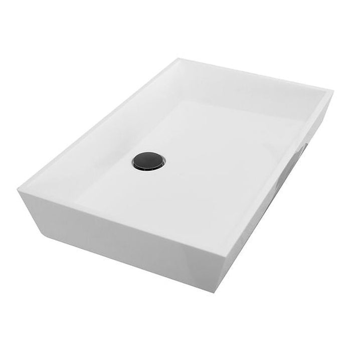 Glacier Stone Trough Sinks Nantucket Sinks Rectangle White Glacierstone Sink NS-GSTR24