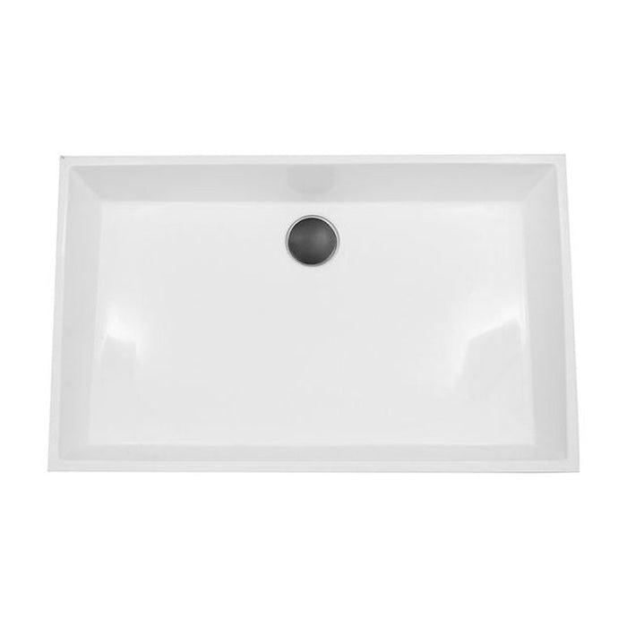 Glacier Stone Trough Sinks Nantucket Sinks Rectangle White Glacierstone Sink NS-GSTR24