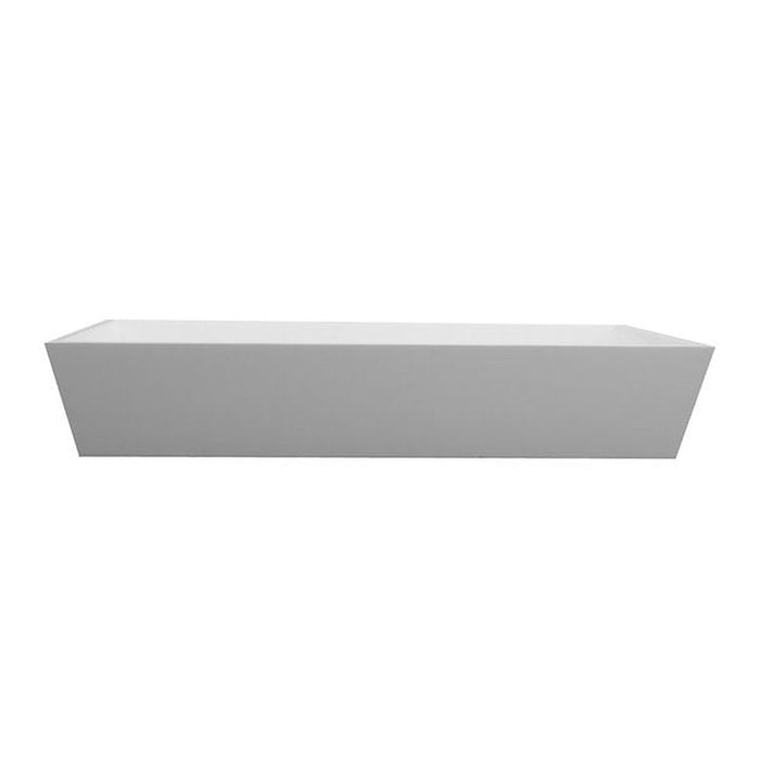 Glacier Stone Trough Sinks Nantucket Sinks Rectangle White Glacierstone Sink NS-GSTR24