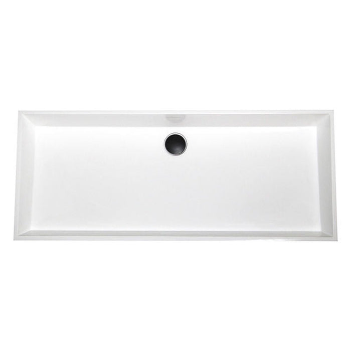 Glacier Stone Trough Sinks Nantucket Sinks Rectangle White Glacierstone Sink NS-GSTR36