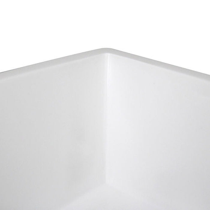 Glacier Stone Trough Sinks Nantucket Sinks Rectangle White Glacierstone Sink NS-GSTR36