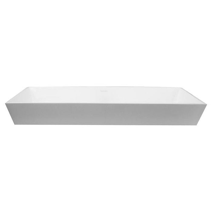 Glacier Stone Trough Sinks Nantucket Sinks Rectangle White Glacierstone Sink NS-GSTR36