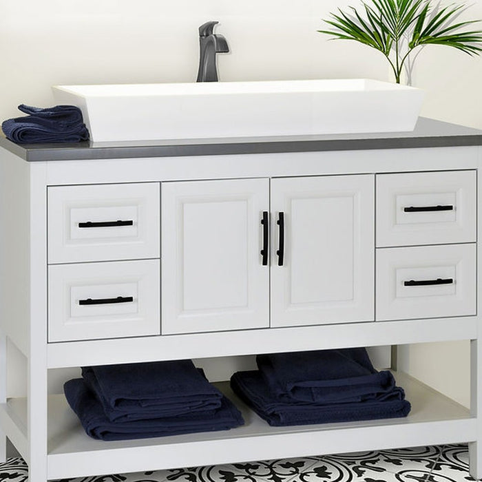 Glacier Stone Trough Sinks Nantucket Sinks Rectangle White Glacierstone Sink NS-GSTR36