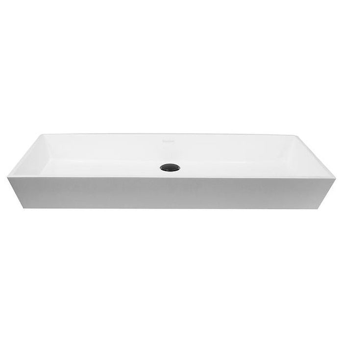 Glacier Stone Trough Sinks Nantucket Sinks Rectangle White Glacierstone Sink NS-GSTR36